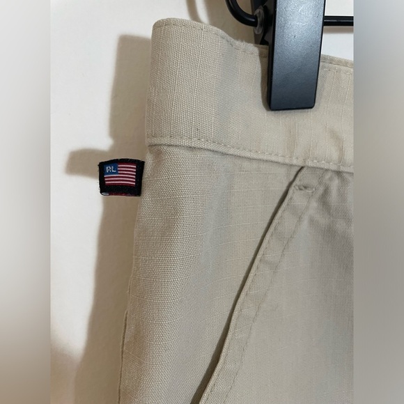 Polo Jeans Co. Ralph Lauren Khaki Cotton Shorts Size 6 Y2K 90’s - Picture 6 of 12